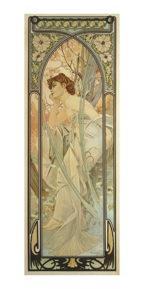 Levně Pohled Alfons Mucha – Evening Cont., dlouhý Baagl