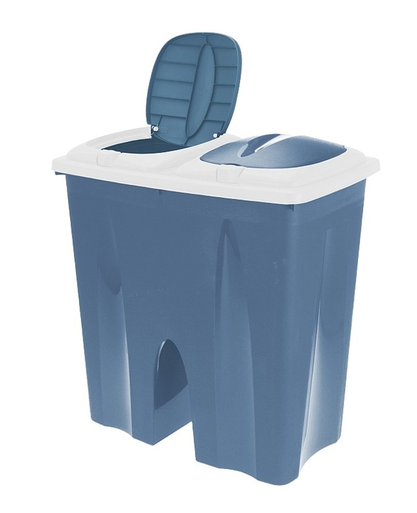 EXCELLENT HOUSEWARE Odpadkový koš na tříděný odpad 2 x 25 l modrá KO-Y54230710modr