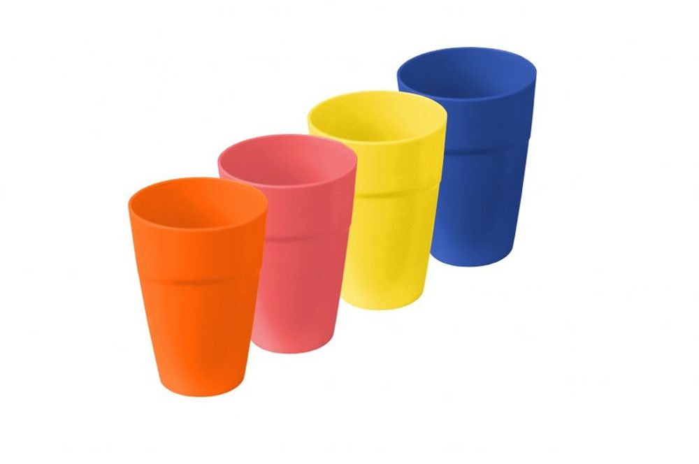Levně kelímek 0,25l, MIX barev, plast