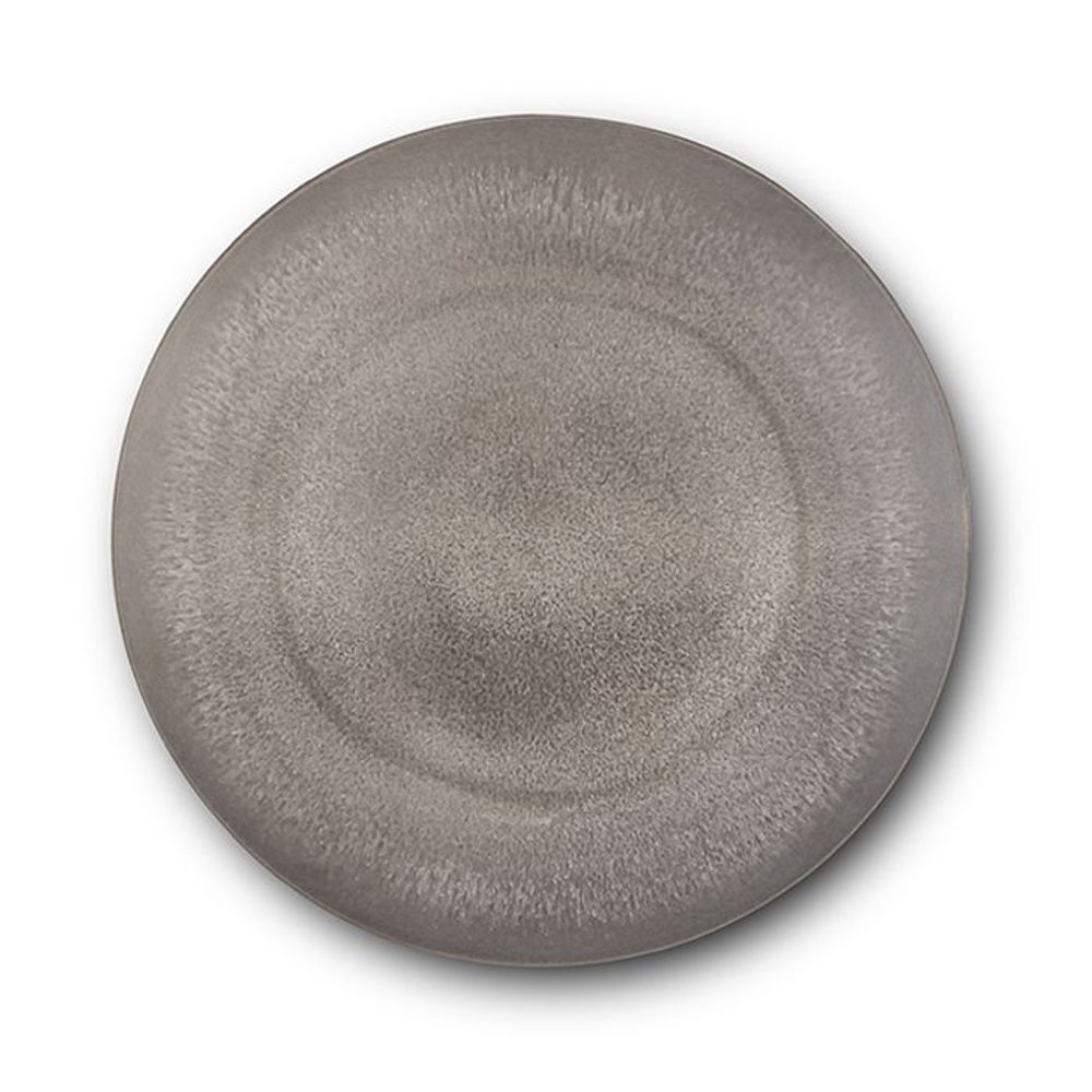 Levně talíř d19,0cm dezertní, šedý, ALEXANDRA, v.2,0cm, porcelán