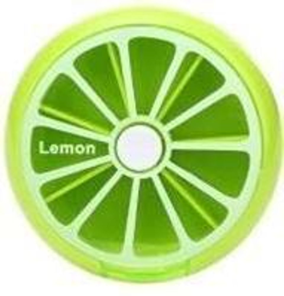 TORO DÁVKOVAČ NA LÉKY KULATÝ MOTIV CITRÓN 9X2,5CM