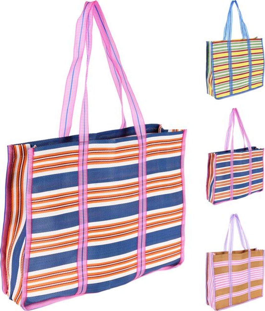 Levně taška 25l, 47x14x39cm, pláž., 3 barvy, umyv.textil