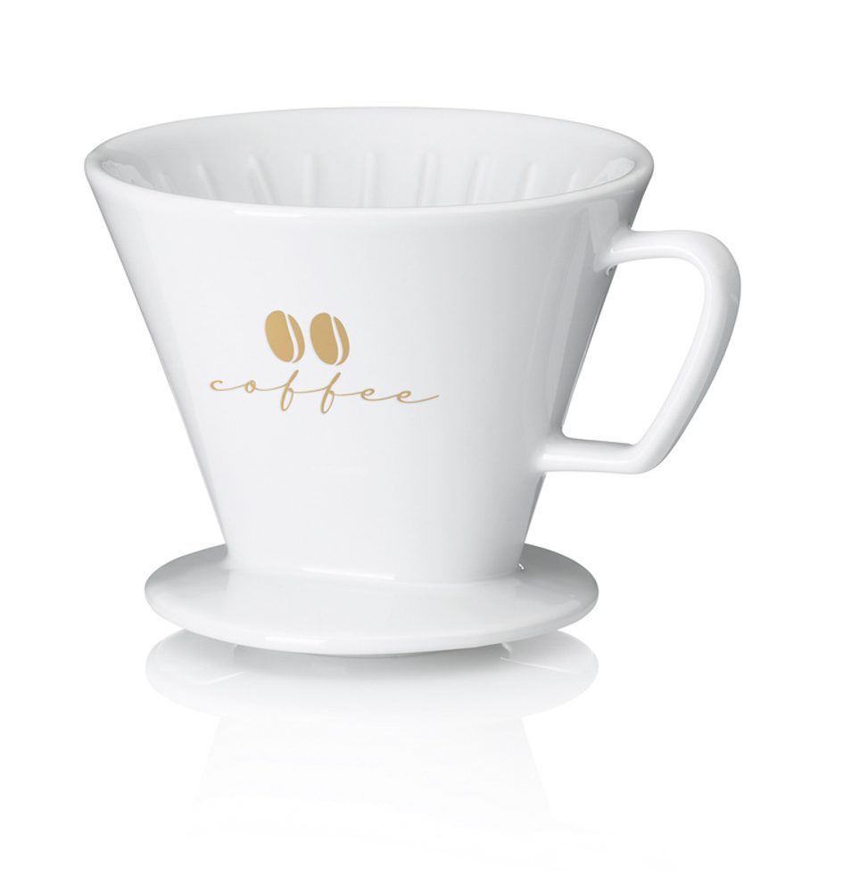 Levně KELA Kávový filtr porcelánový Excelsa S bílá KL-12490