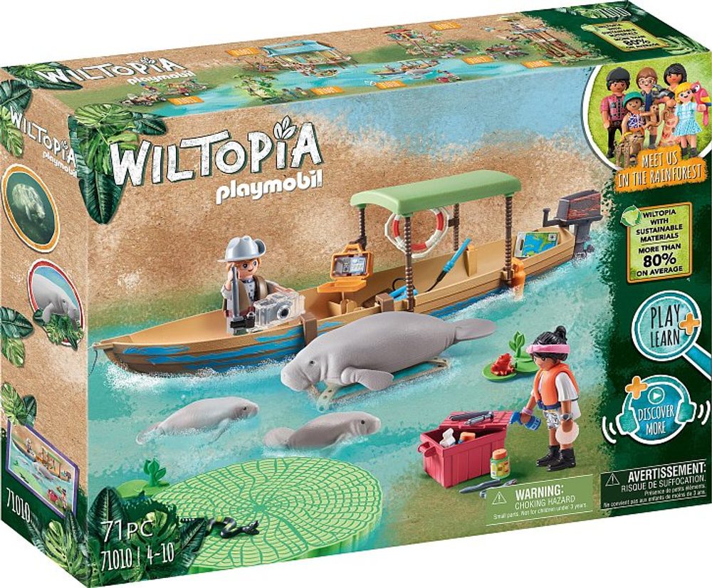 Levně Playmobil Wiltopia - Výlet člunem za kapustňáky