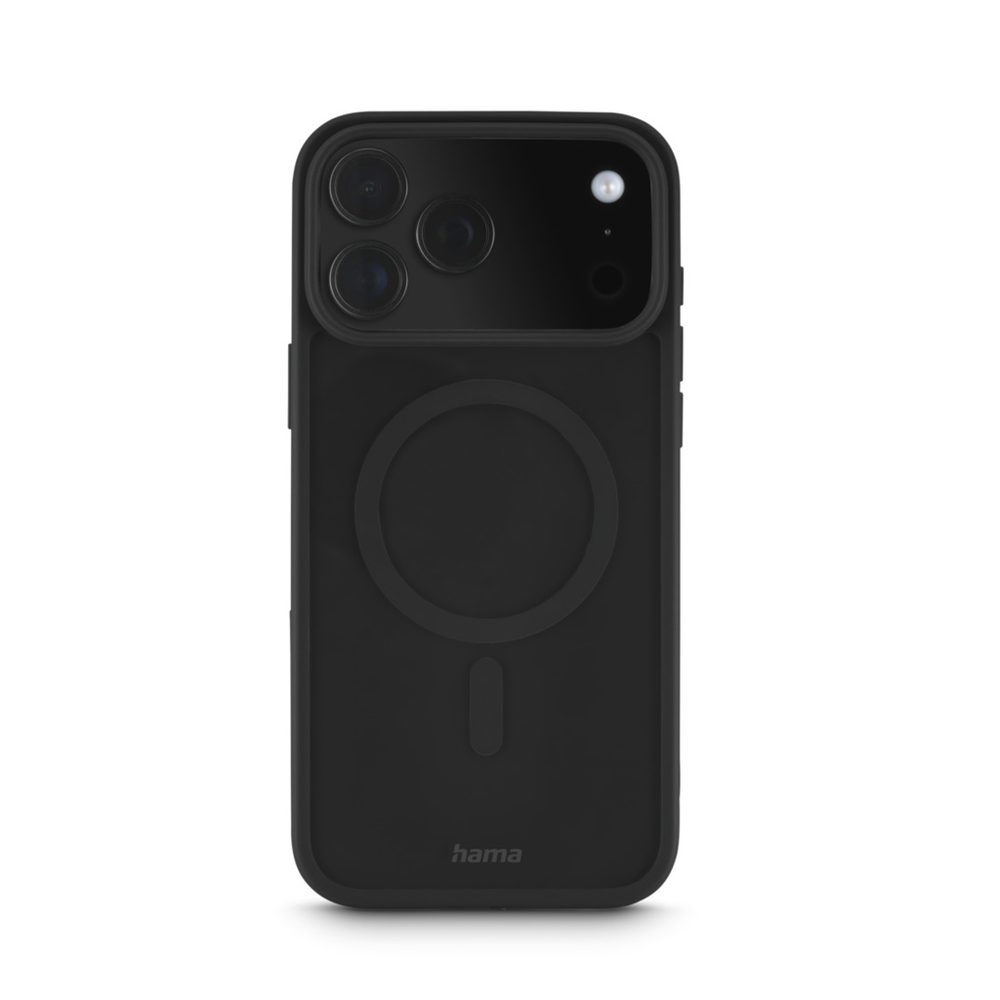 Levně Hama Frame Protect, kryt pro Apple iPhone 17 Pro Max, magnetický, průhledný/černý