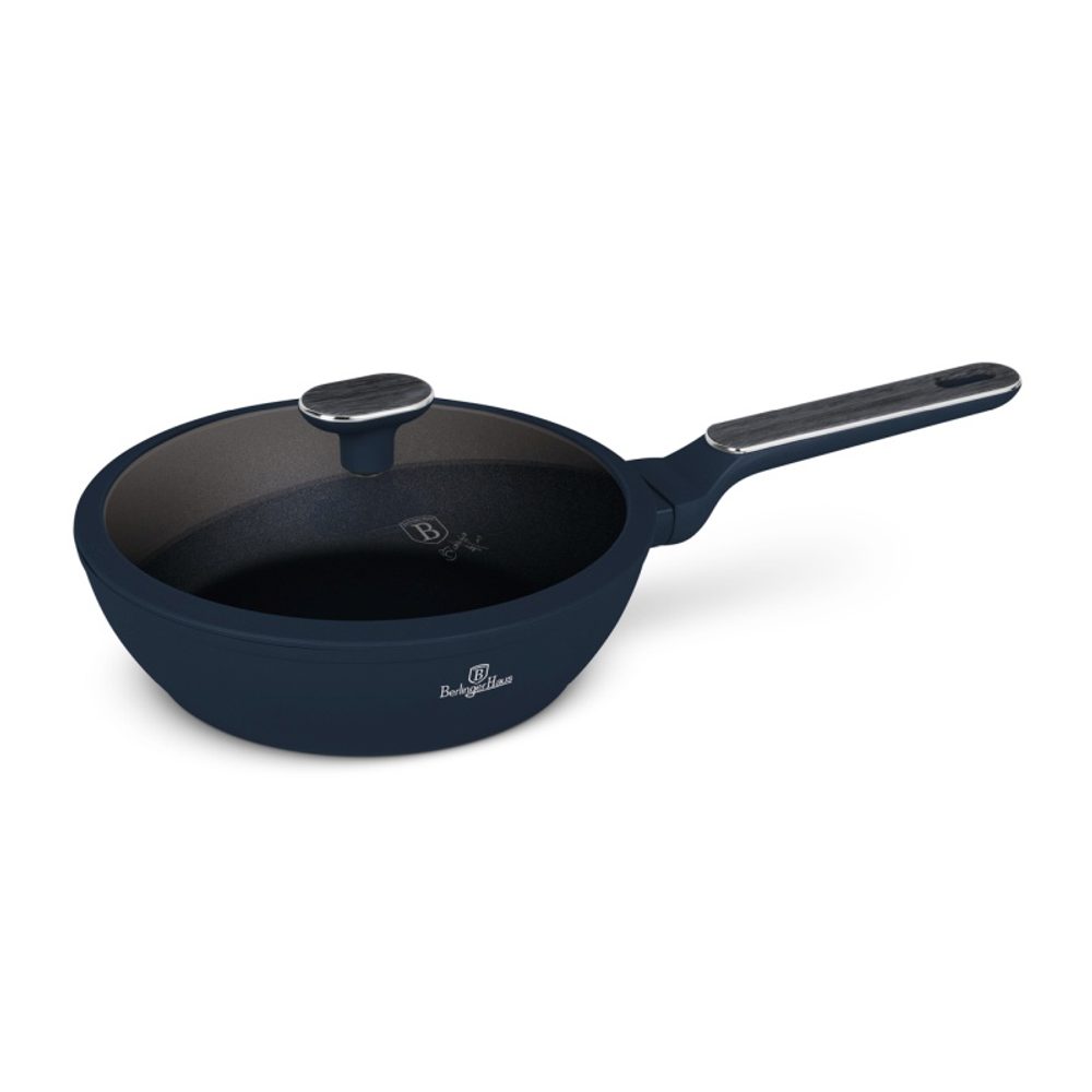 Levně BERLINGERHAUS Pánev hluboká s poklicí 24 cm Deep Sea Collection BH-8371