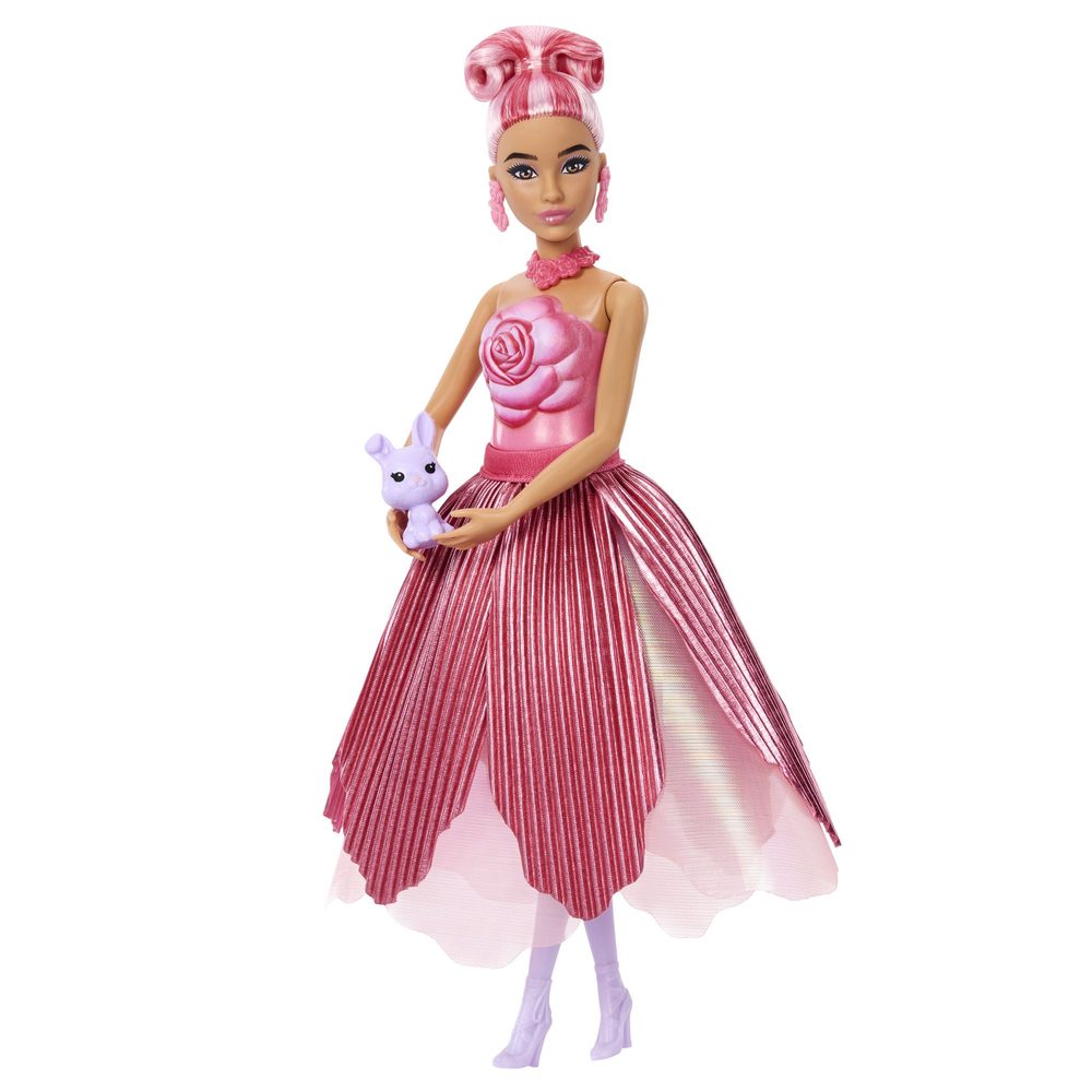 Levně Barbie PETAL POP květinové překvapení - červená růže