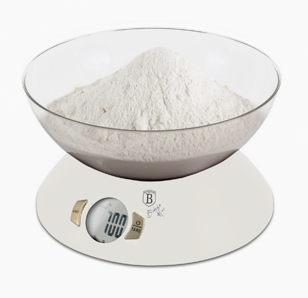 Levně BERLINGERHAUS Váha kuchyňská digitální 5 kg s miskou Sahara Collection BH-9617