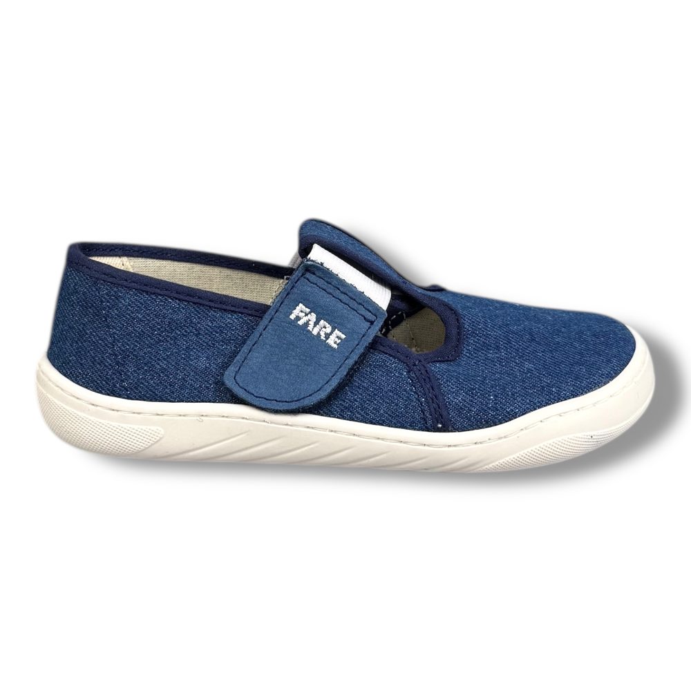 Levně FARE Domácí obuv WIDE - Denim - 23