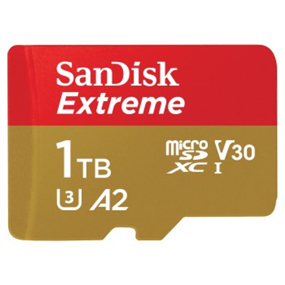 Levně SanDisk Extreme microSDXC 1 TB + SD Adapter190 MB/s and 130 MB/s A2 C10 V30 UHS-I U3