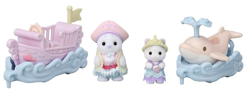 Levně Sylvanian family Mořská vozítka a baby figurky v zábavném parku
