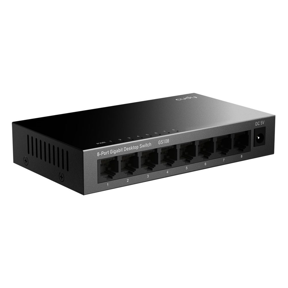 Levně Cudy switch 8portový Gigabit, kovový (GS108)