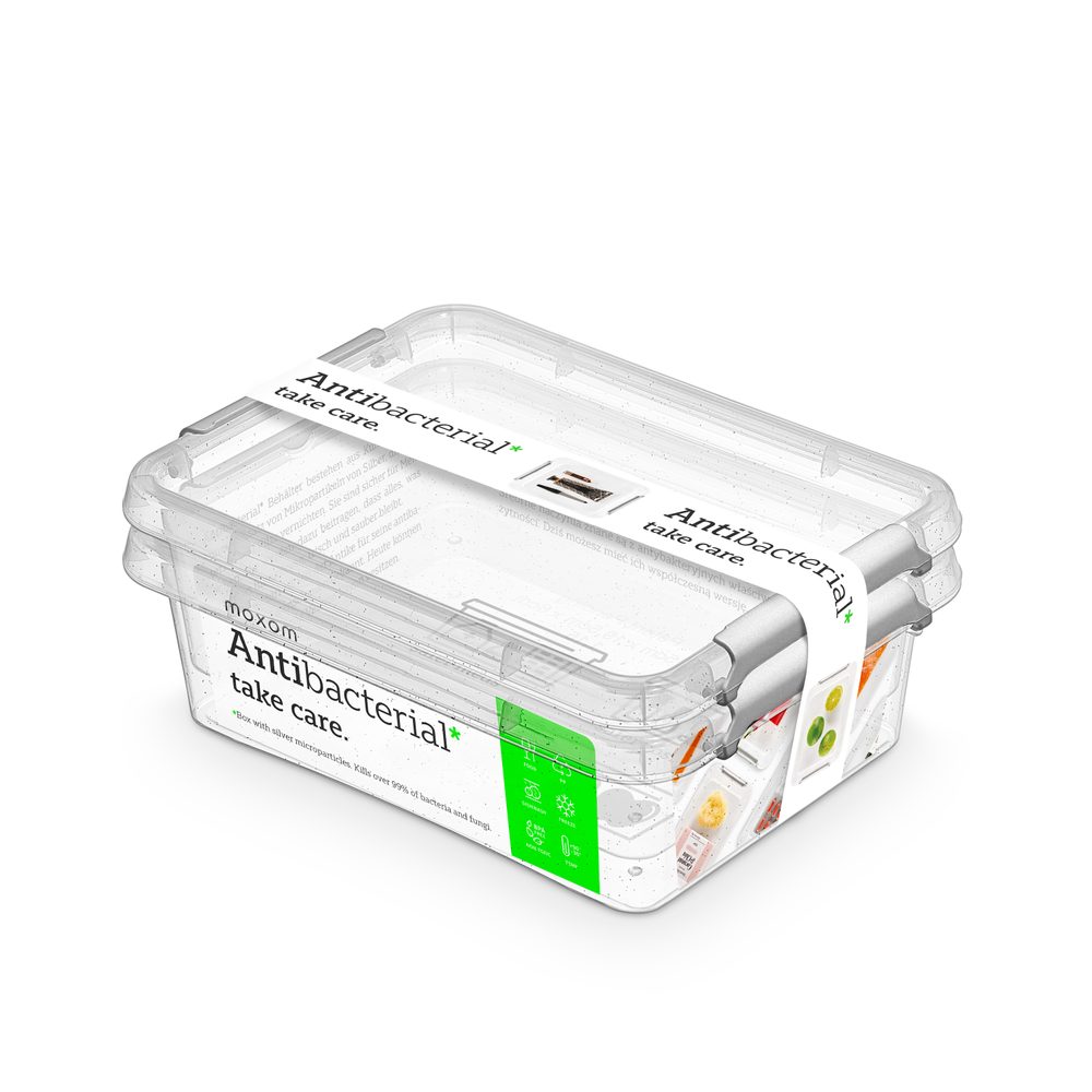 Levně antibakter.box 1,15 l -sada-2ks, 19,5x15x8cm, transp.plast