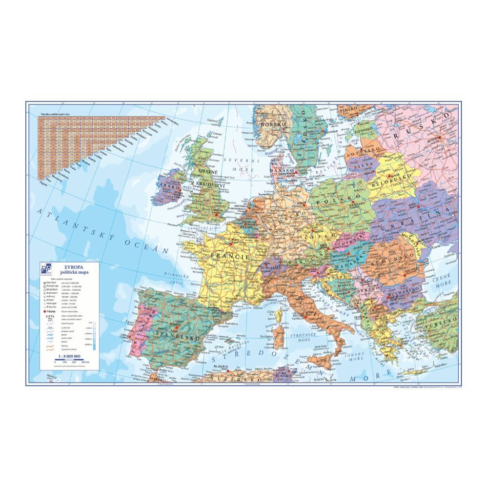 Levně Karton P+P Podložka na stůl 60x40cm Evropa 5-805