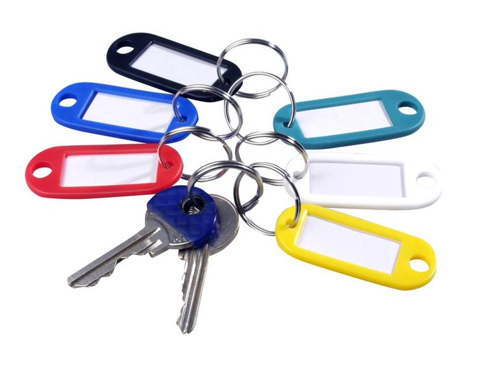 Levně TORO Rozlišovač klíčů s popisem 6 ks, 6, 5 x 2, 3 cm