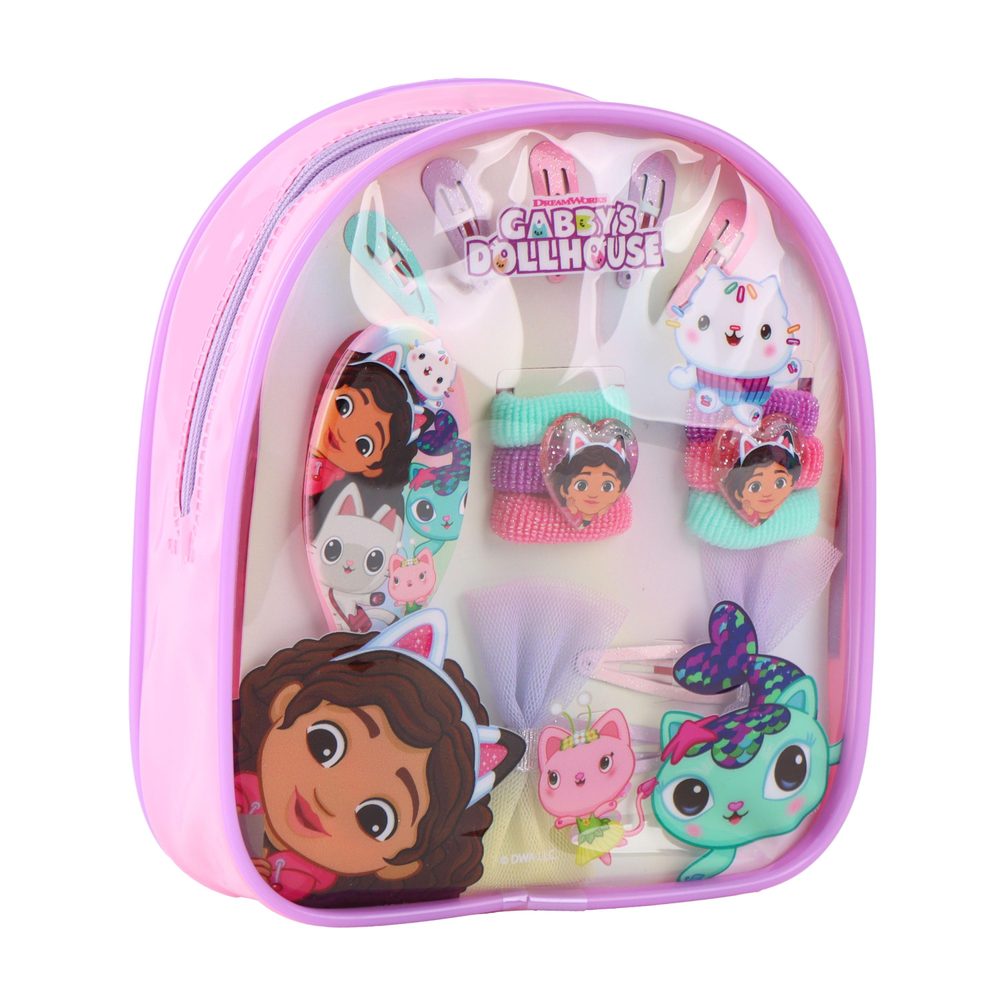 Levně Sada vlasových doplňků Gabby Doll´s House v batůžku
