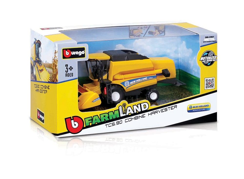 Levně Bburago - FarmLand, Kombajn New Holland TC5.90, 18cm, assort