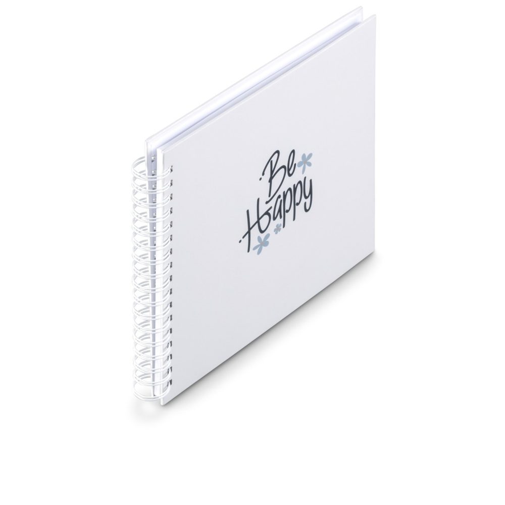 Levně Hama album klasické spirálové Good Things HAPPY 28x24 cm, 50 stran