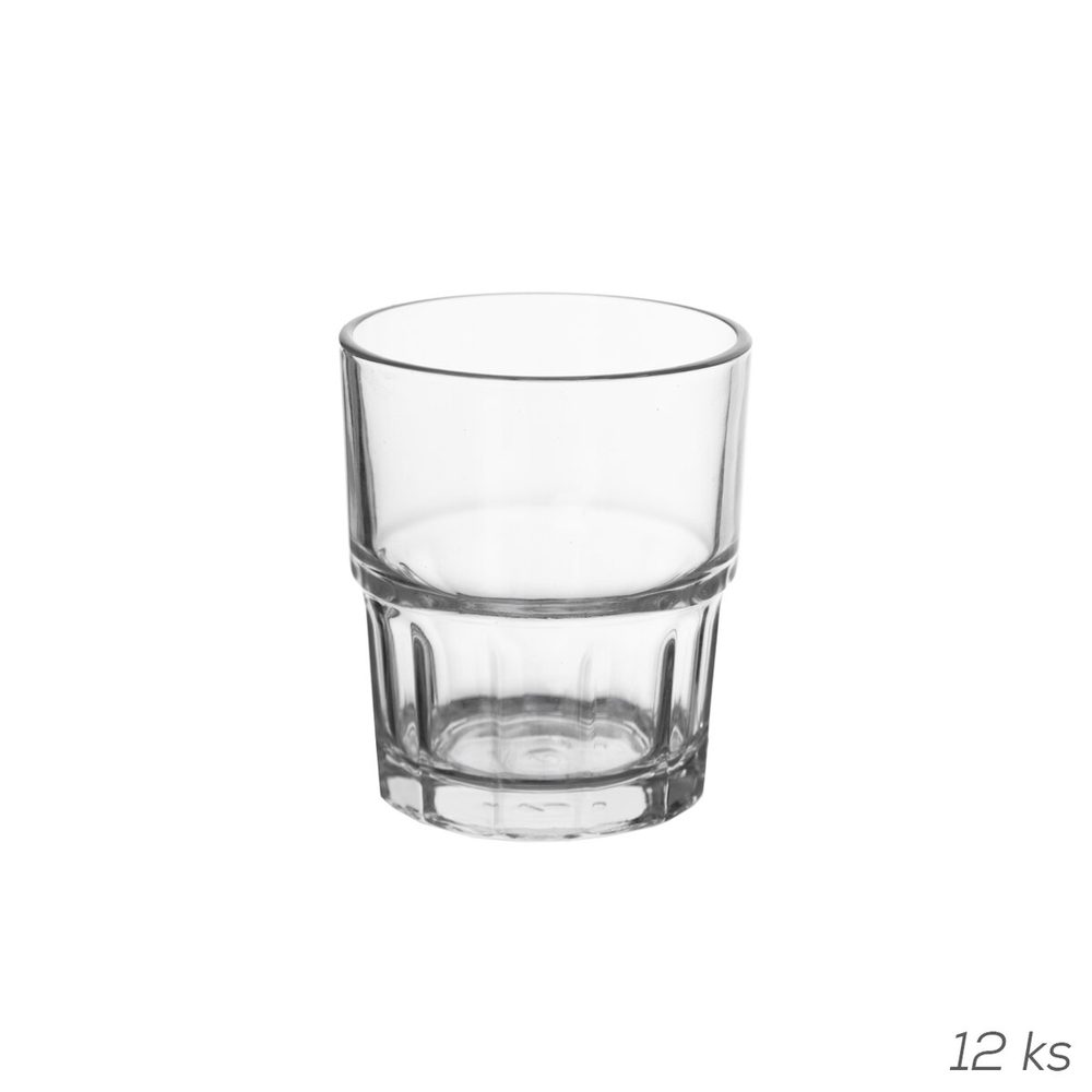 Levně Sklenice stohovatelná 0,2 l 12 ks
