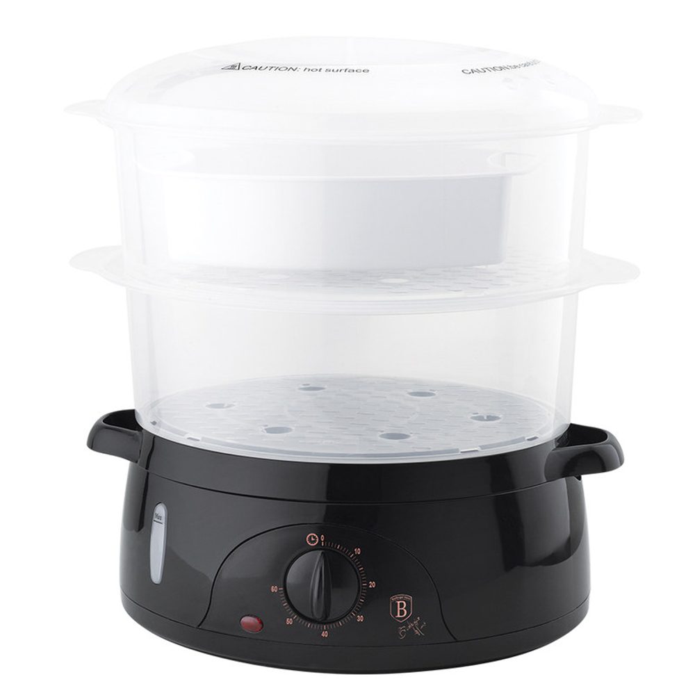 Levně BERLINGERHAUS Parní hrnec elektrický dvoupatrový Black Rose Collection BH-9378