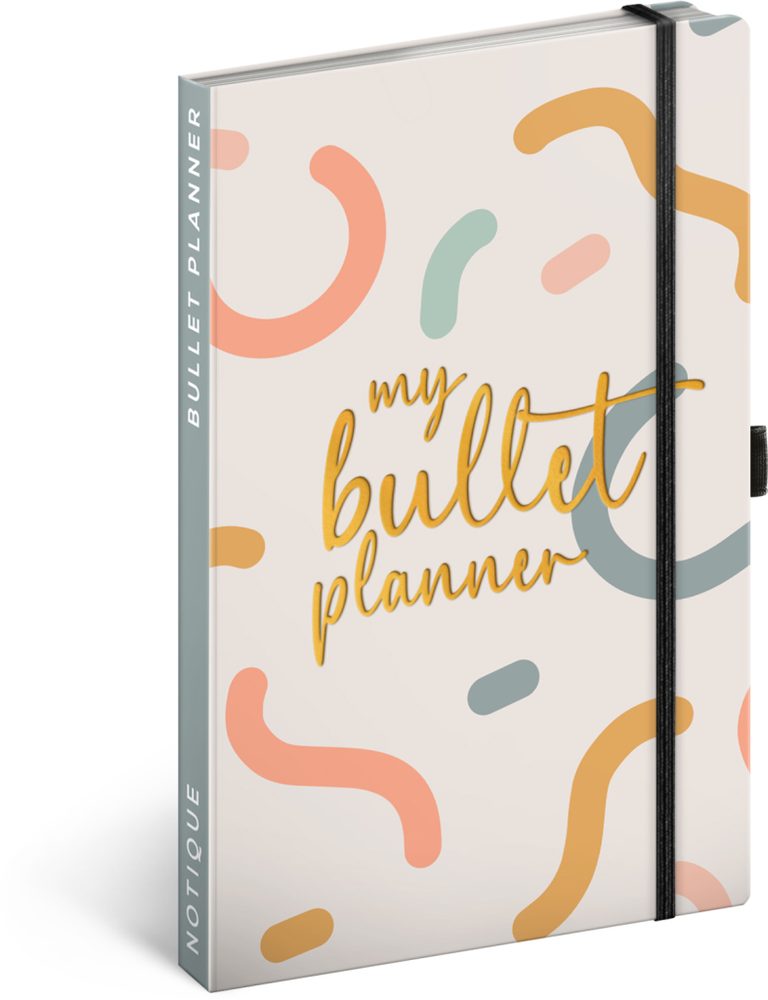 Levně Presco Group Týdenní nedatovaný diář My Bullet Planner, 13 × 21 cm CZ/SK