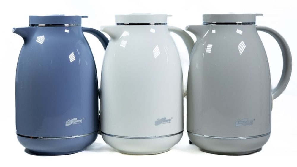 Levně termokonvice 1,5l, 3BARVY perleť., (29150-1), plast/sklo