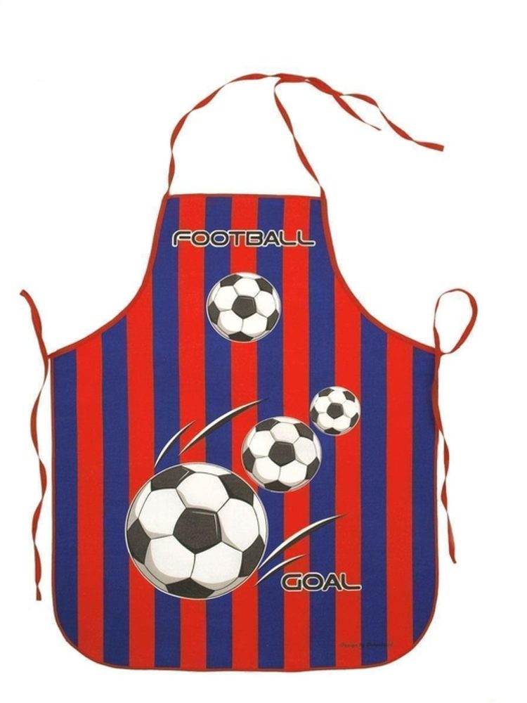 Levně zástěra FOTBAL-Góól J501 červeno-modrá, dětská 73x60cm