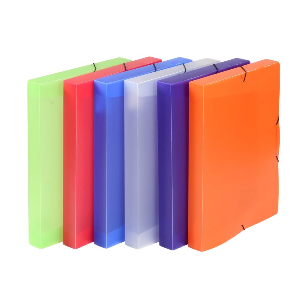 Levně Karton P+P Krabice PP s gumou A4 Opaline assort 9-045