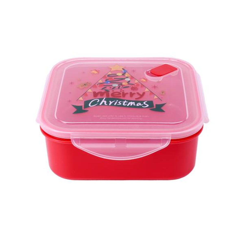 Levně TORO DÓZA S VENTILEM VÁNOČNÍ MOTIV 18*18*6,5CM 1,2L
