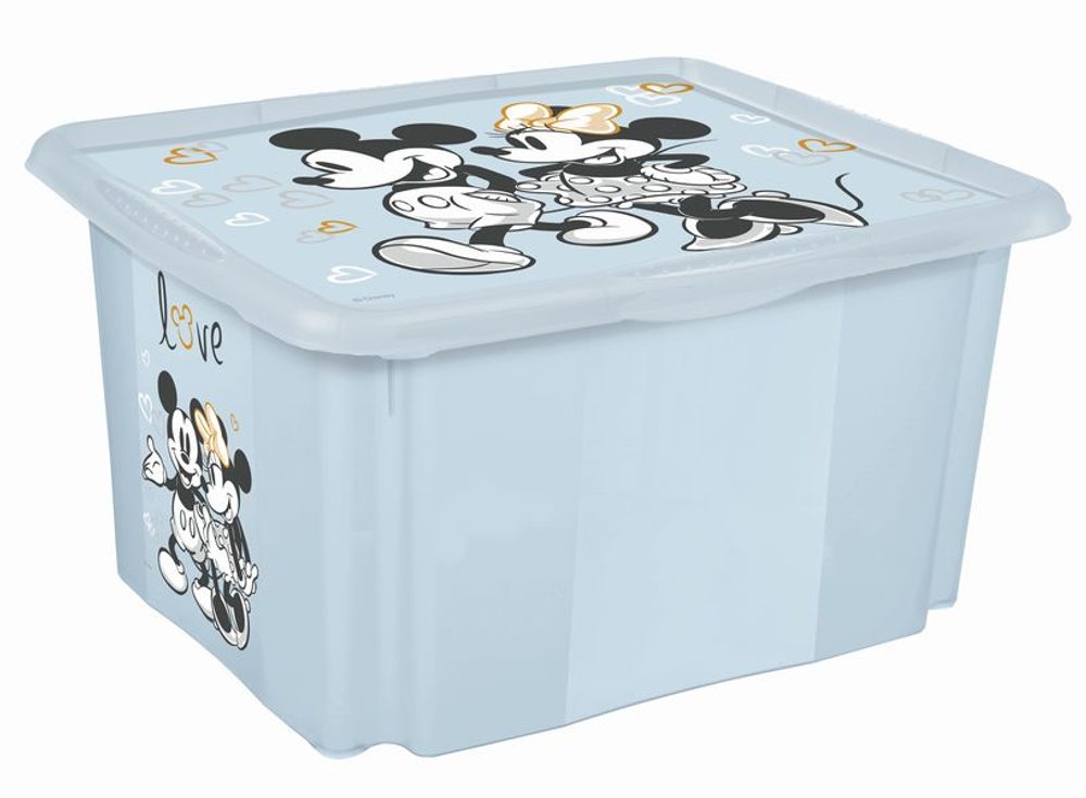 Levně box 24,0 l MICKEY, kouř.modrý, 42,5x35,5x22,5cm, plast