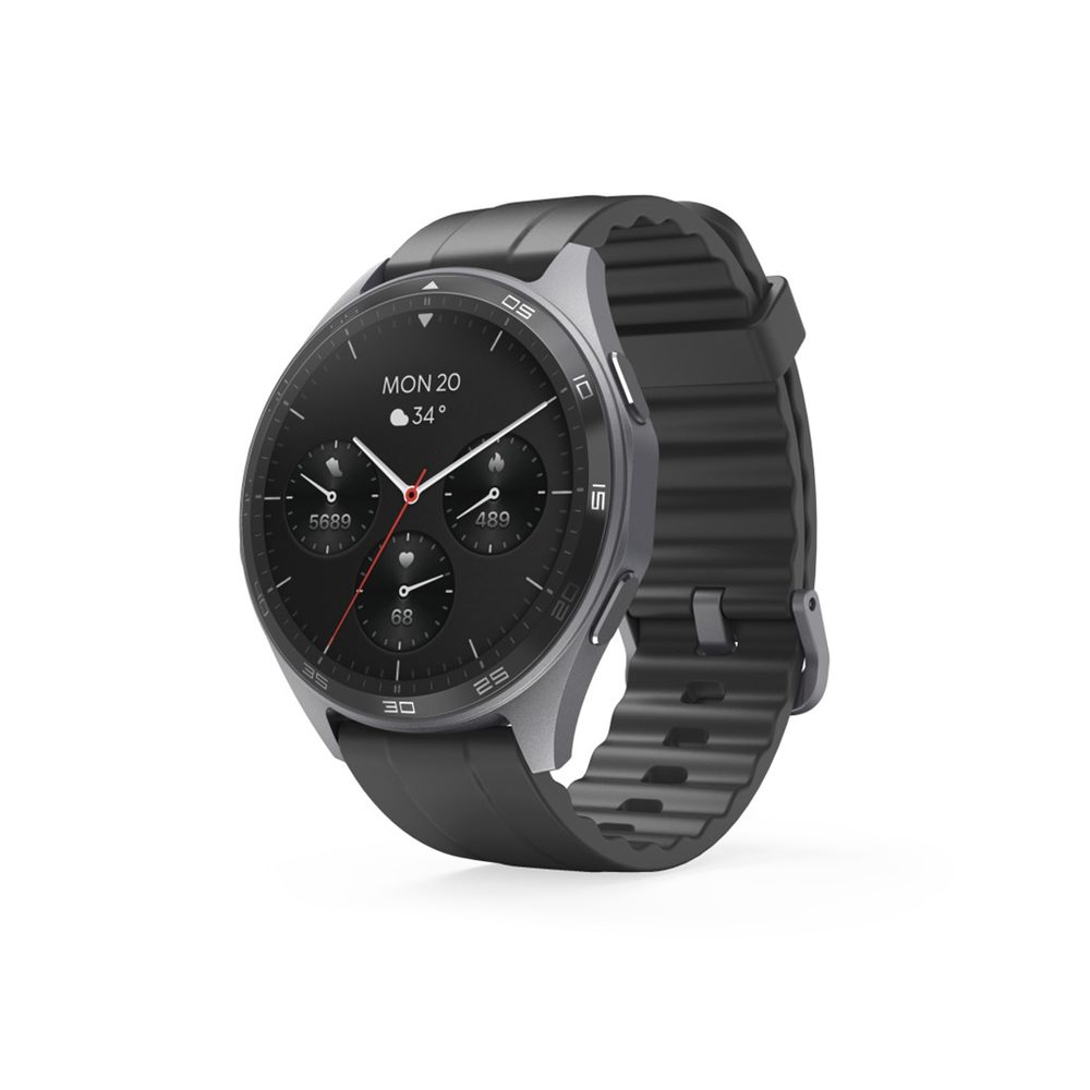 Levně Hama 7010, smart hodinky, GPS, telefonování, AMOLED 1,43", voděodolné IP68/3 ATM, antracitové