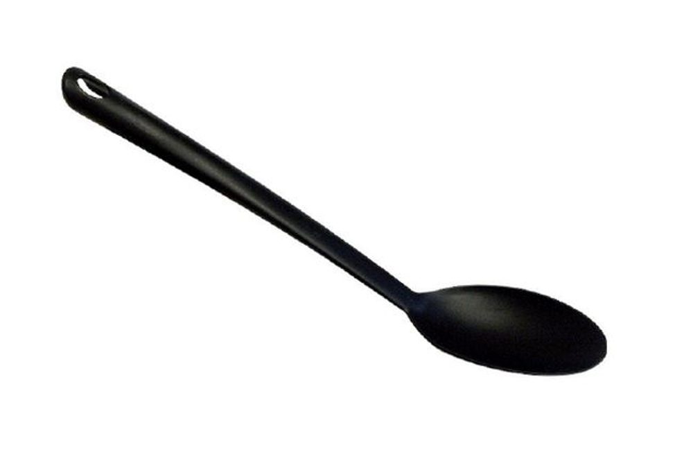 Levně lžíce 34cm, černá, do 210°C, PP, plast