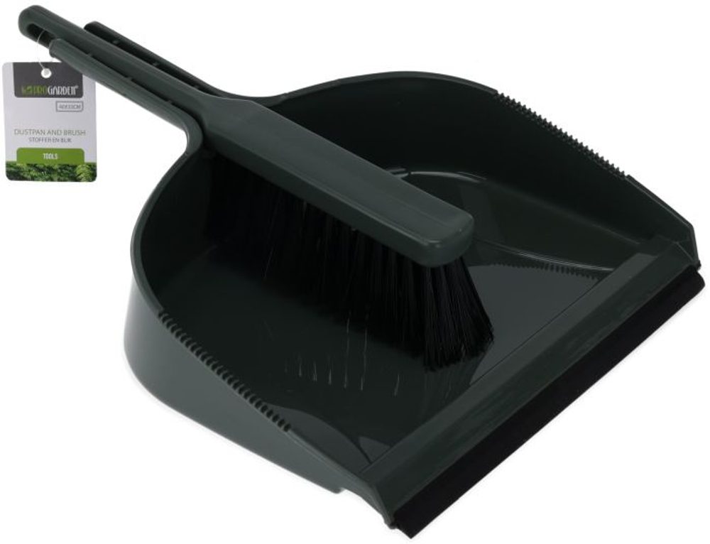 Levně smetáček+lopatka, zelená, plast