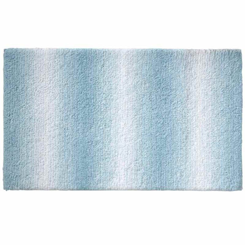 Levně KELA Koupelnová předložka Ombre 65x55 cm polyester modrá KL-23568