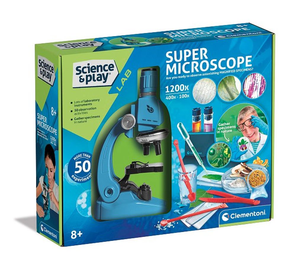 Levně CLEMENTONI SCIENCE - Mikroskop 1200 - Větrná skříňka