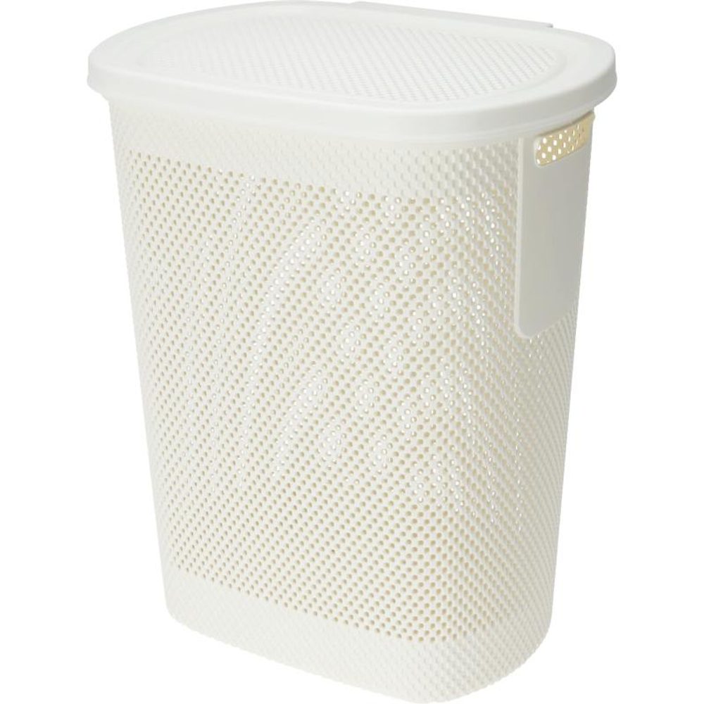 Levně EXCELLENT HOUSEWARE Koš na prádlo s víkem 60 l béžová KO-027100390bezo