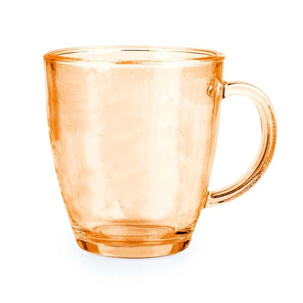 Levně TORO HRNEK S UCHEM SKLENĚNÝ 350ML 2ASSORT 9*12*10CM