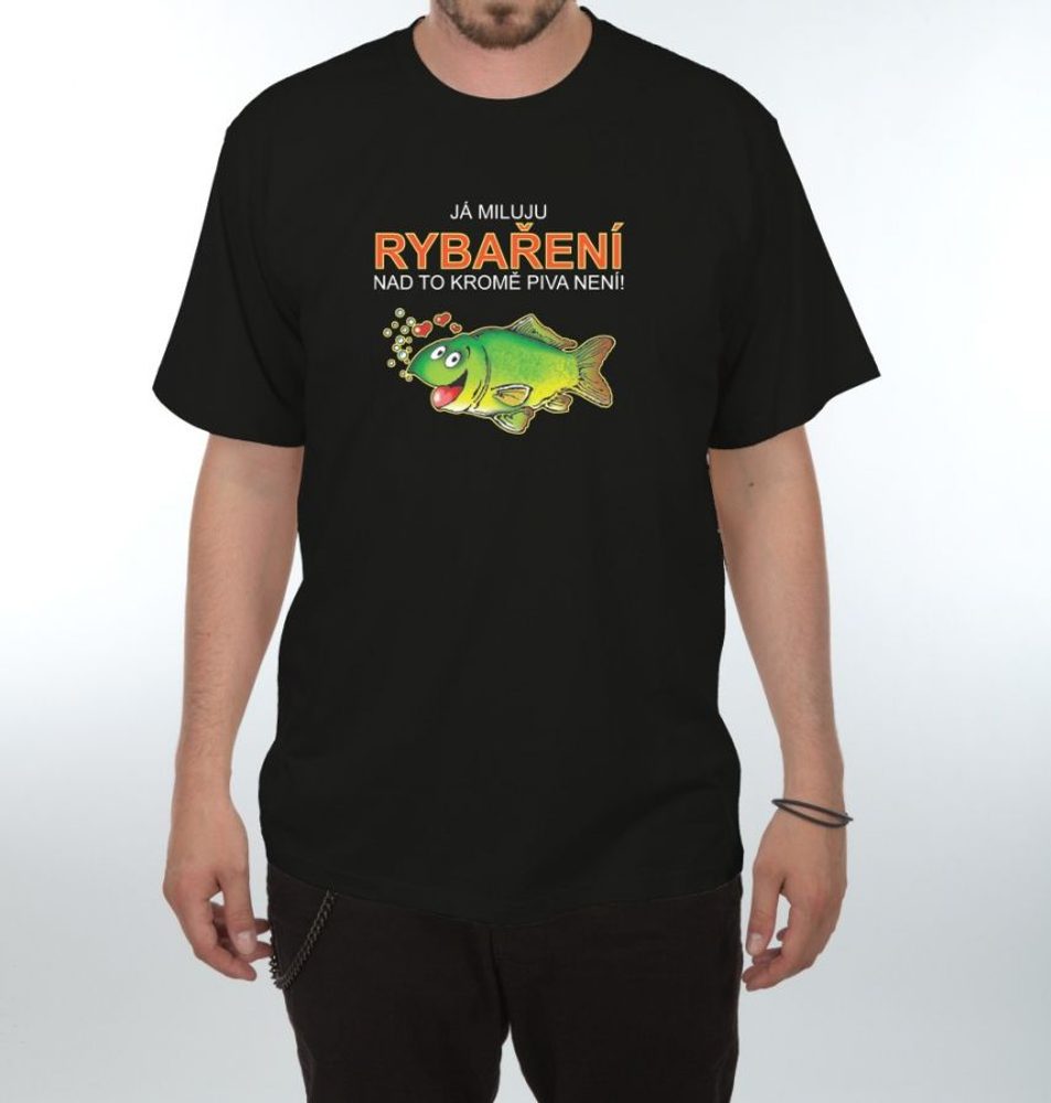 Levně Já miluju rybaření - L černá