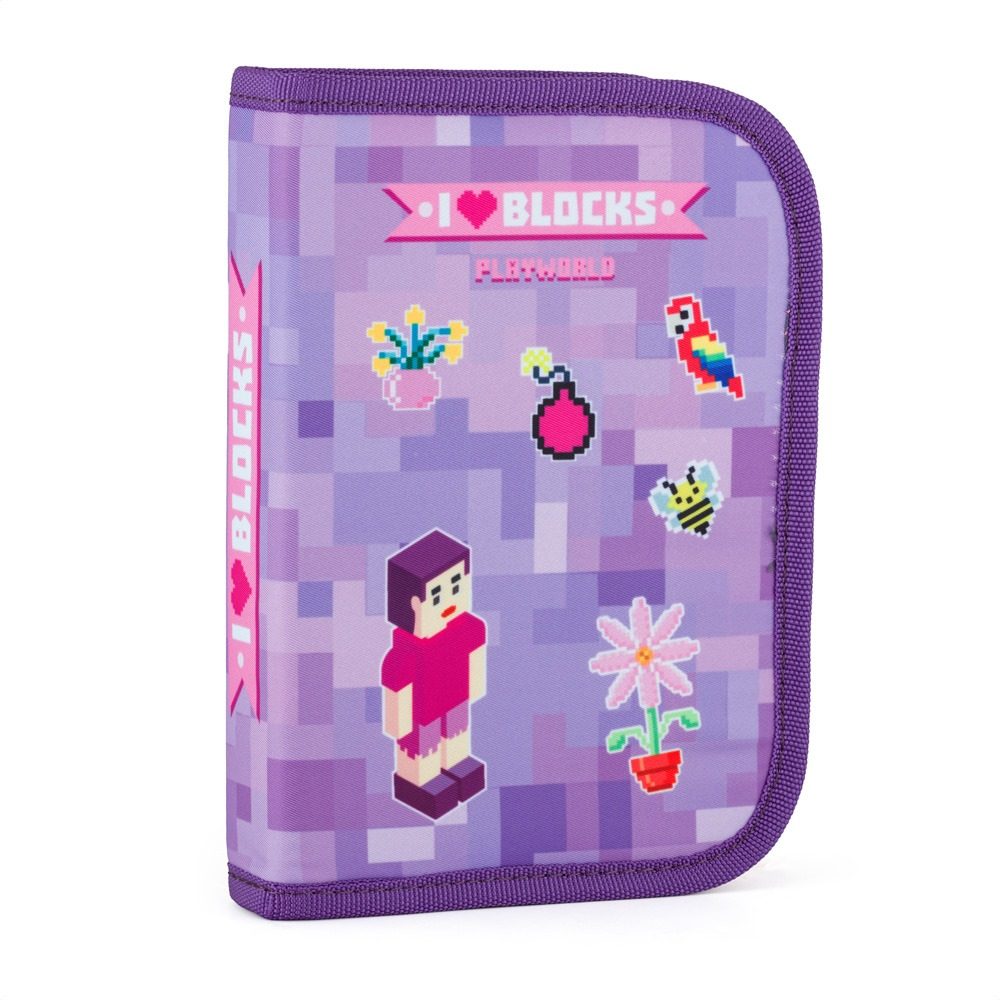 OXYBAG Penál 1 p. 2 chlopně, prázdný Playworld Girl