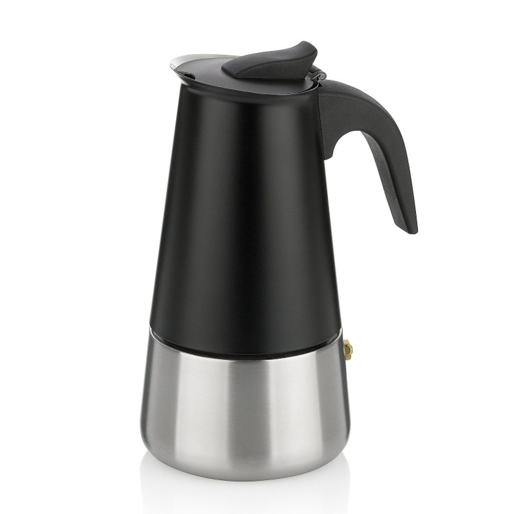 Levně KELA Konvice na espresso Ferrara nerez černá 19,5 cm 10,0 cm 300,0 ml KL-10899