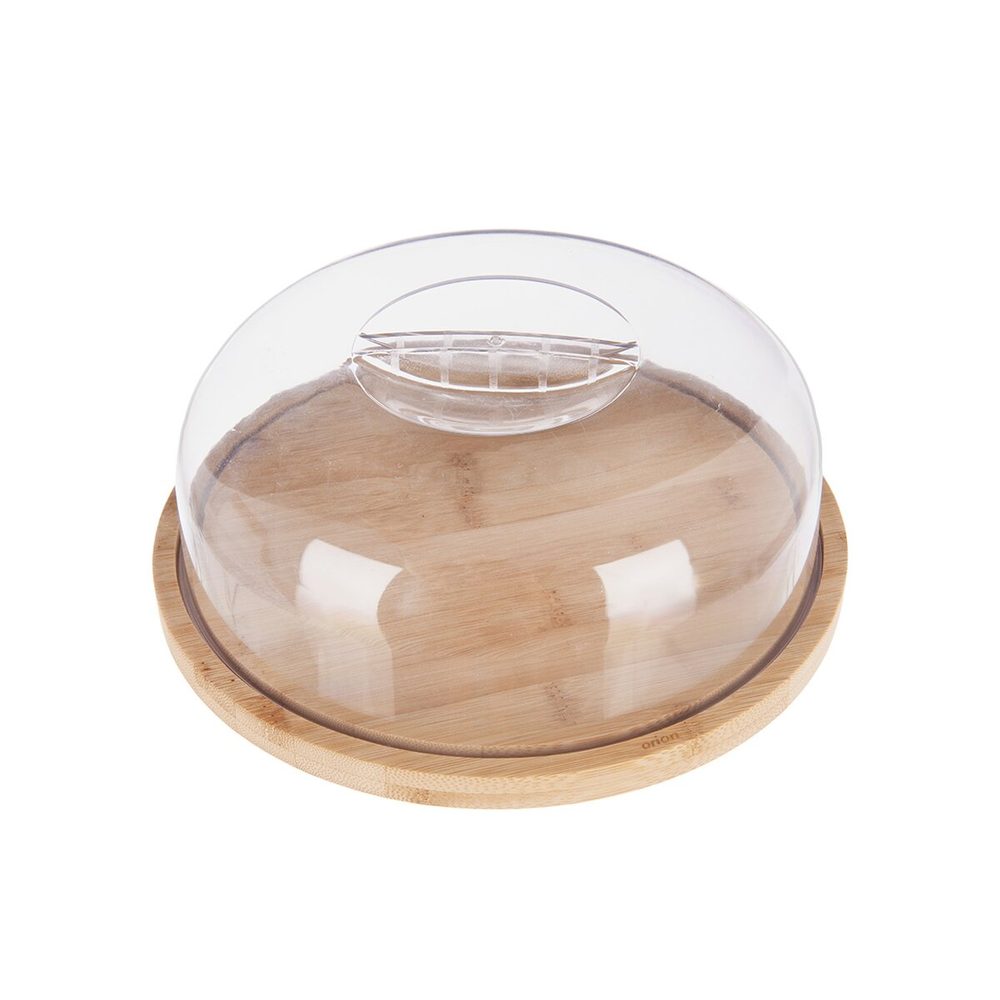 Levně Servírovací prkénko s poklopem pr. 26 cm, v. 9 cm