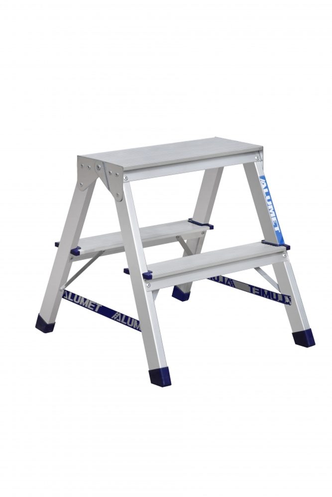 Levně schůdky skl. Al 2stup., nosn.150kg, TÜV, 5let záruka, oboustr.