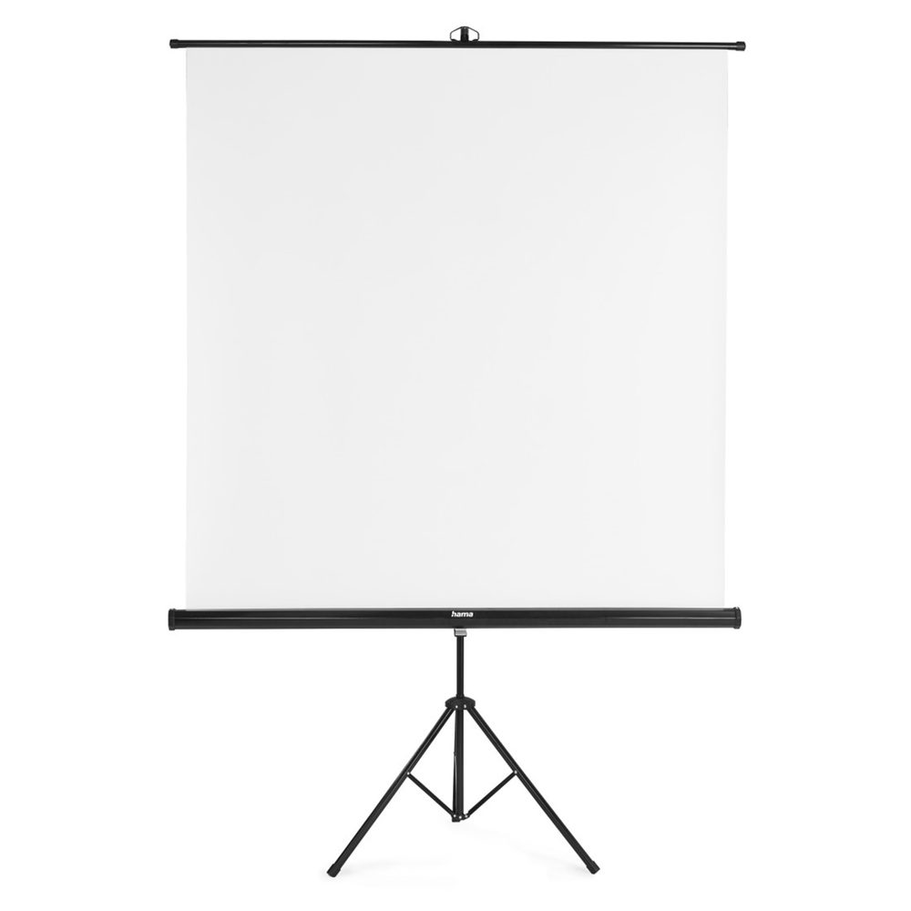 Levně Hama projekční plátno 2v1, 155x155 cm, úhlopříčka: 219 cm, se stativem, přenosné, bílé