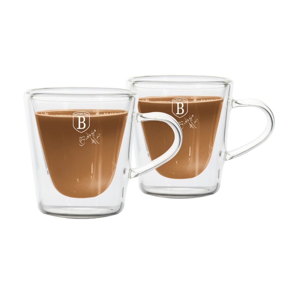 Levně BERLINGERHAUS Sada skleněných šálků na espresso 2 ks BH-8772