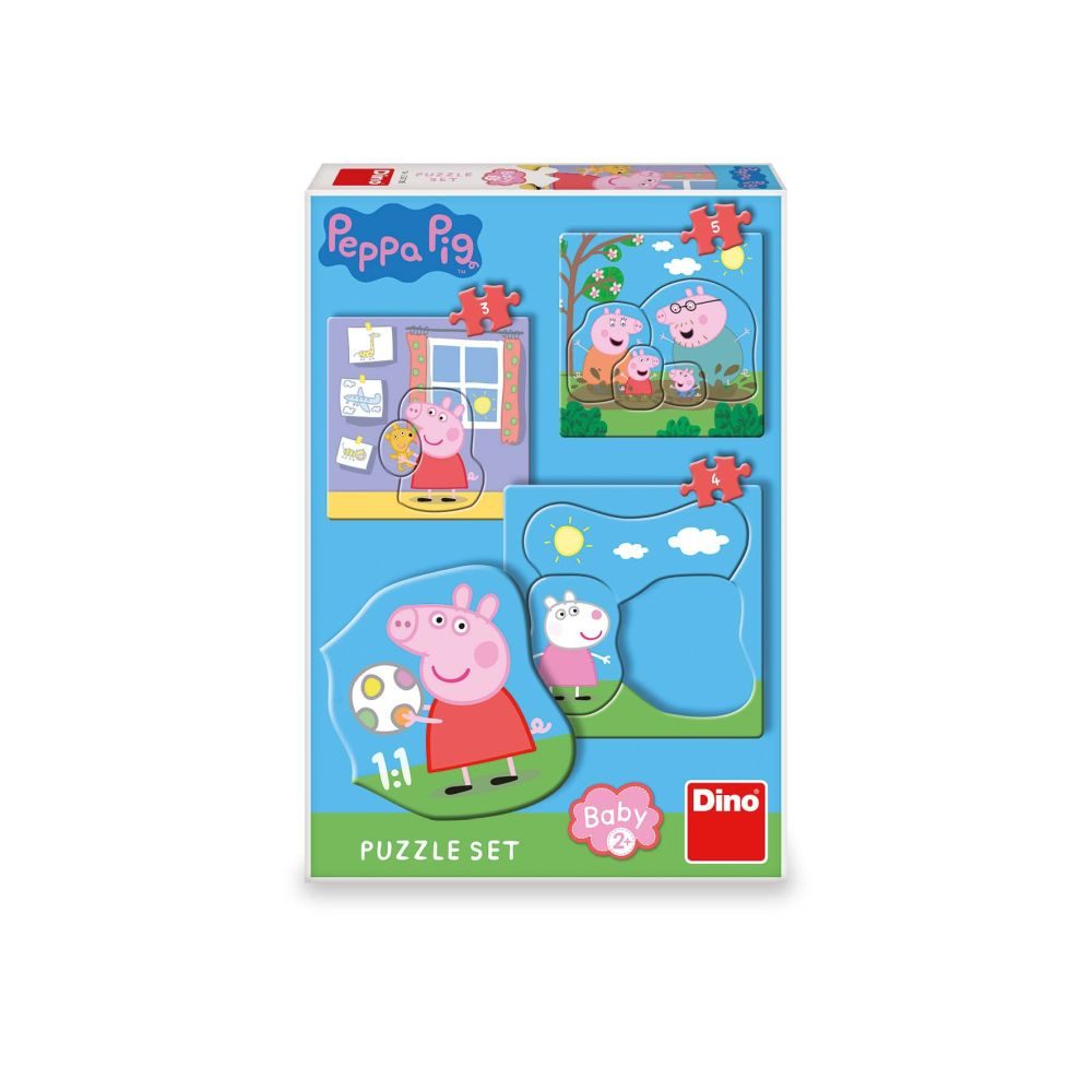 Levně PEPPA PIG - RODINA 3-5 baby Puzzle set