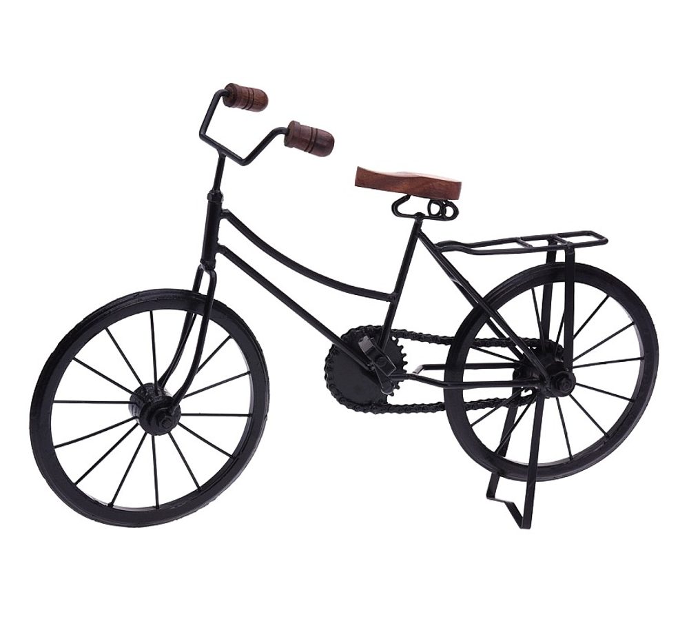 Levně HOMESTYLING Dekorace stojící BICYKL 47 cm černá KO-A78100010cern