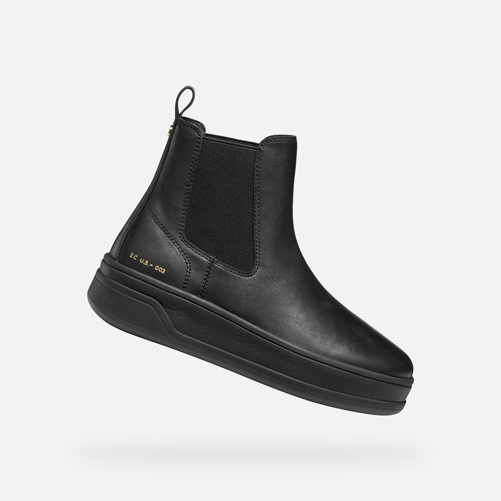 Černá dámská kotníková obuv Geox Spherica Ecub-2 - 36