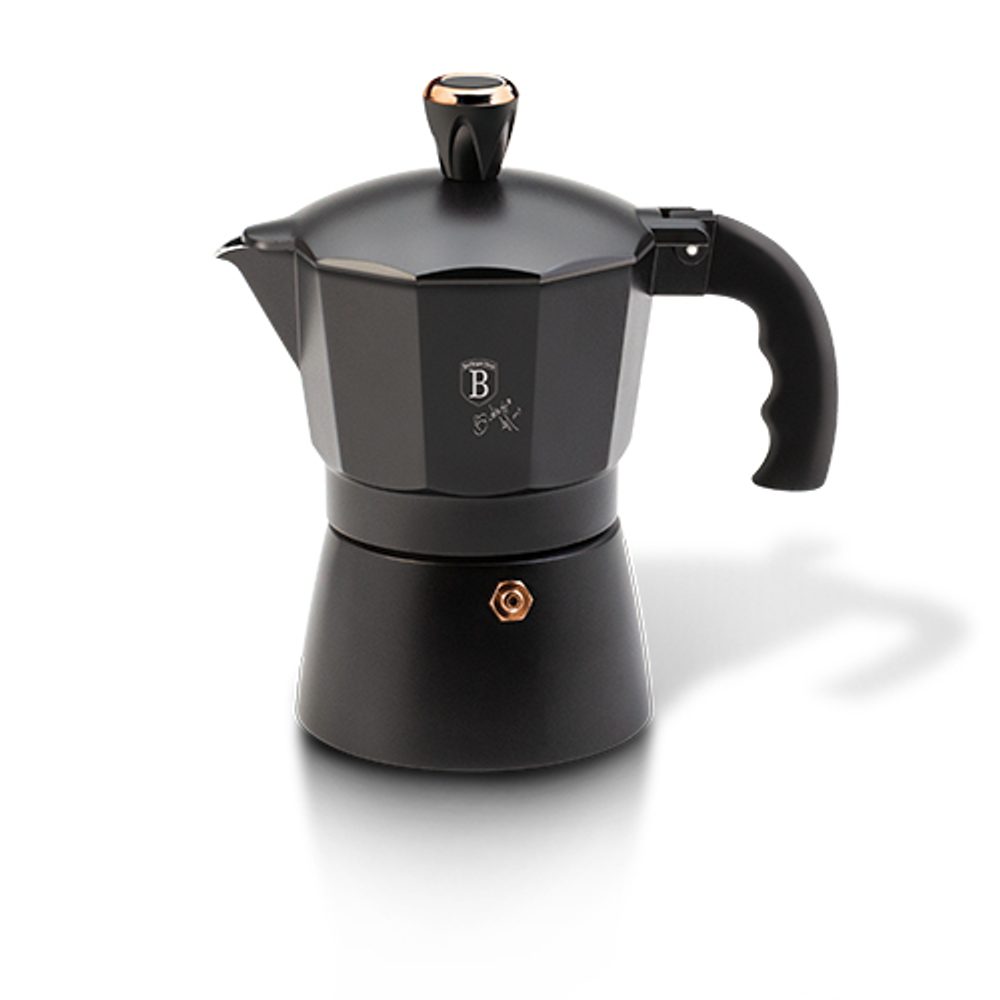 Levně BERLINGERHAUS Konvice na espresso 6 šálků Black Rose Collection BH-8561