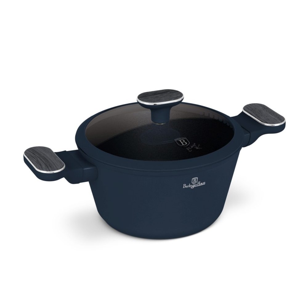 Levně BERLINGERHAUS Kastrol s titanovým povrchem a poklicí 20 cm Deep Sea Collection BH-8376