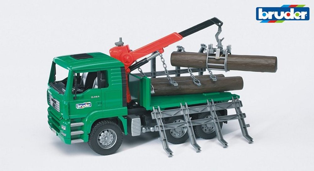 Levně Lesnické vozy - MAN TGA Timber kamion s nakl. ramenem a 3 kmeny
